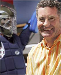 simon-barnett FINDING THE GOAL: Simon Barnett has netted success with Obo, the firm he and Robert Whitfield set up to sell sports gear. They have also branched into specialised hockey equipment.